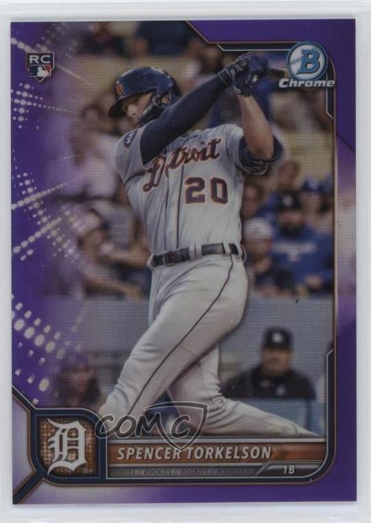 2022 Bowman Chrome Purple Refractor 51/250 Spencer Torkelson #53 Rookie RC u4y