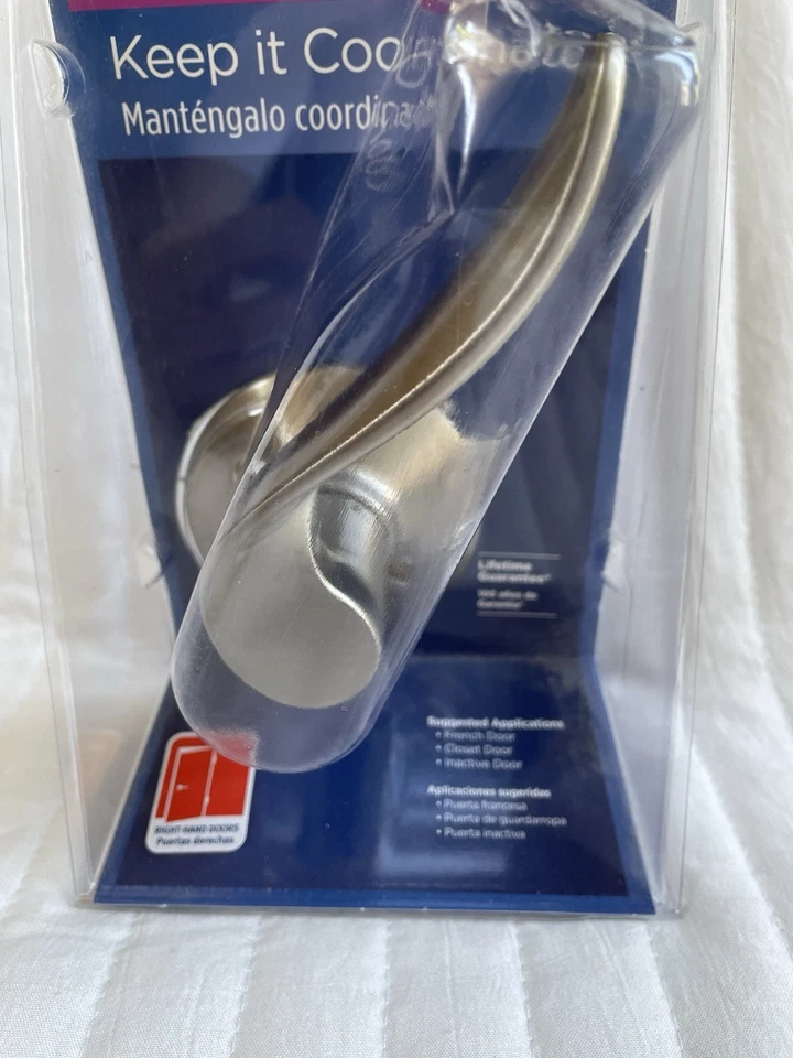 Schlage Door Handle Satin Nickel Hall/Closet Door Lever F170 V SAC 619 LH - Image 2 of 3