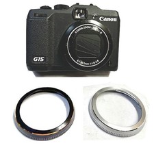 Dress up your Canon PowerShot G10, G11 & G12 with these 2 custom rings