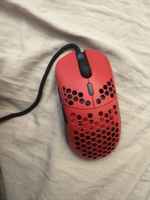 G-Wolves Hati HT-S Ultralight Honeycomb Wired Gaming Mouse, Red