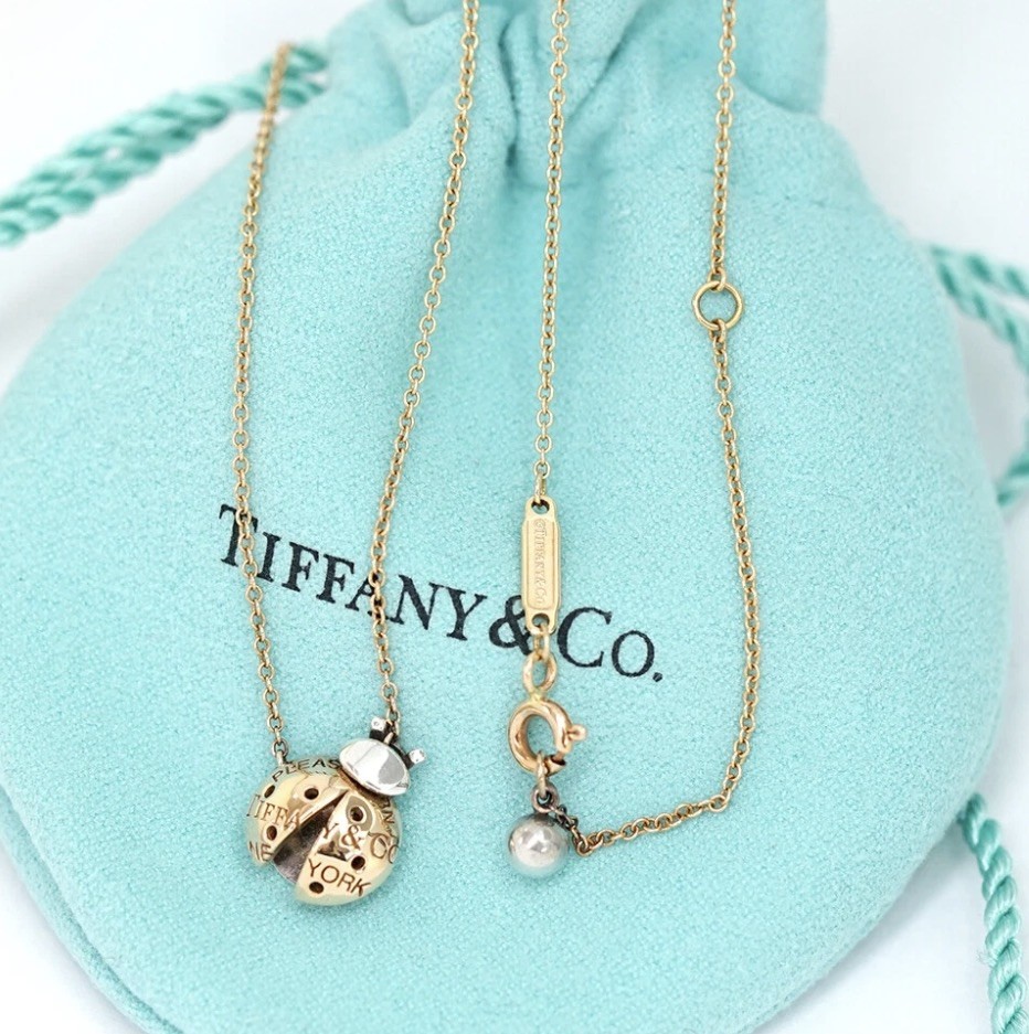 Tiffany チャームラブバグ Tiffany & Co. Love bug Ladybug Necklace 18