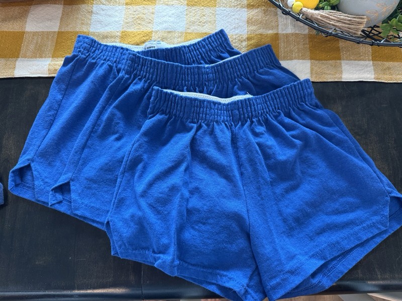 Soffe Girls Athletic Shorts Blue Size M 3-Pack Elastic Waist Pull-On