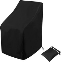 GartenstüHle Abdeckung, SchutzhüLle FüR StapelstüHle Winterfest Abdeckhaube G...