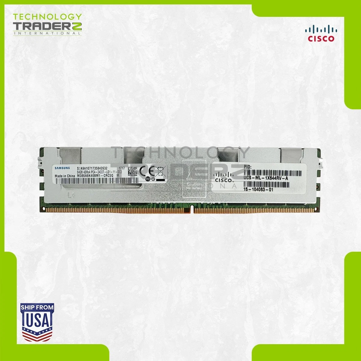 RAM Cisco 4GB (2x2GB) DDR2 Per ASR1000/ASR1001 – Ricondizionata, 240 Pin