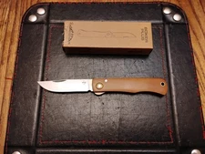 BOKER PLUS® Rusticus Medium Folding Knife 2.95" 420 SS Blade Wood Handle 1.1 OZ