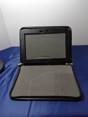 rooCASE Executive Portfolio Leather Case for New iPad and iPad 2 /IPad 3 (Black)