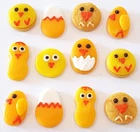 100 Dollhouse Miniature Mixed Easter Cookies * Doll Food Barbi Diorama Wholesale