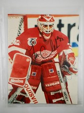 Tim Cheveldae Autographed Detroit Red Wings 8x10 Photo