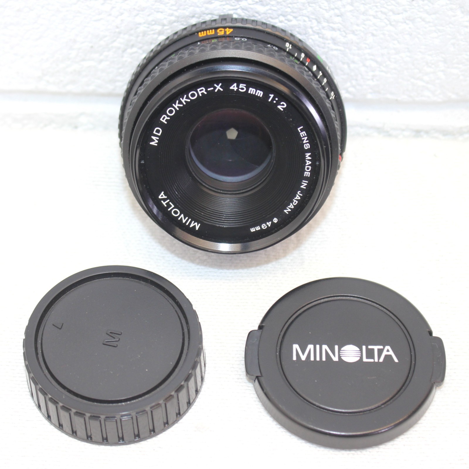 Vintage Minolta MD ROKKOR-X 45mm f/2 Pancake Camera Lens, euc!! Plz read!