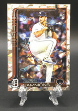 2025 Topps Update Bryan Sammons Rookie Card # US198 Diamante Foil Detroit Tigers. rookie card picture