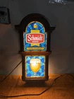 DWN2 -Vintage 1986 Schmidt Beer The Brew That Grew….Hanging Lighted Sign ~ Works