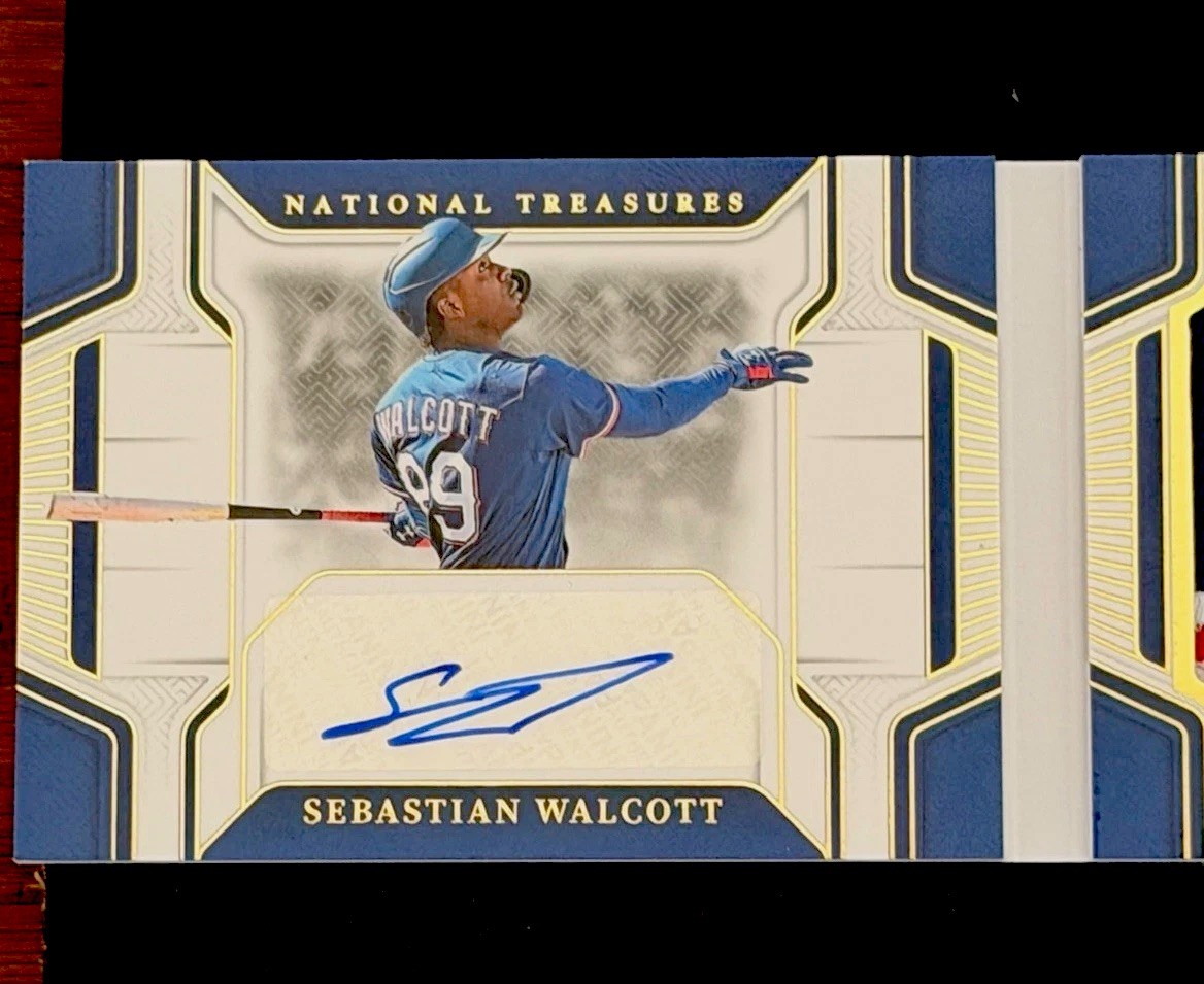 2025 National Treasures Sebastian Walcott Jumbo Patch Auto Booklet /35 RPA view 5