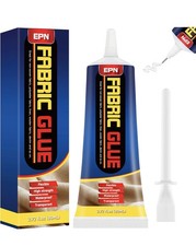 Fabric Glue Permanent,Clear Washable Clothing Glue Fabric Adhesive for All Fabri