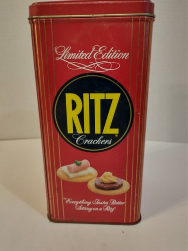 1986 Limited Edition Nabisco Ritz Crackers Blechdose 16 OZ Vintage Sammlerstück - Bild 3 von 8