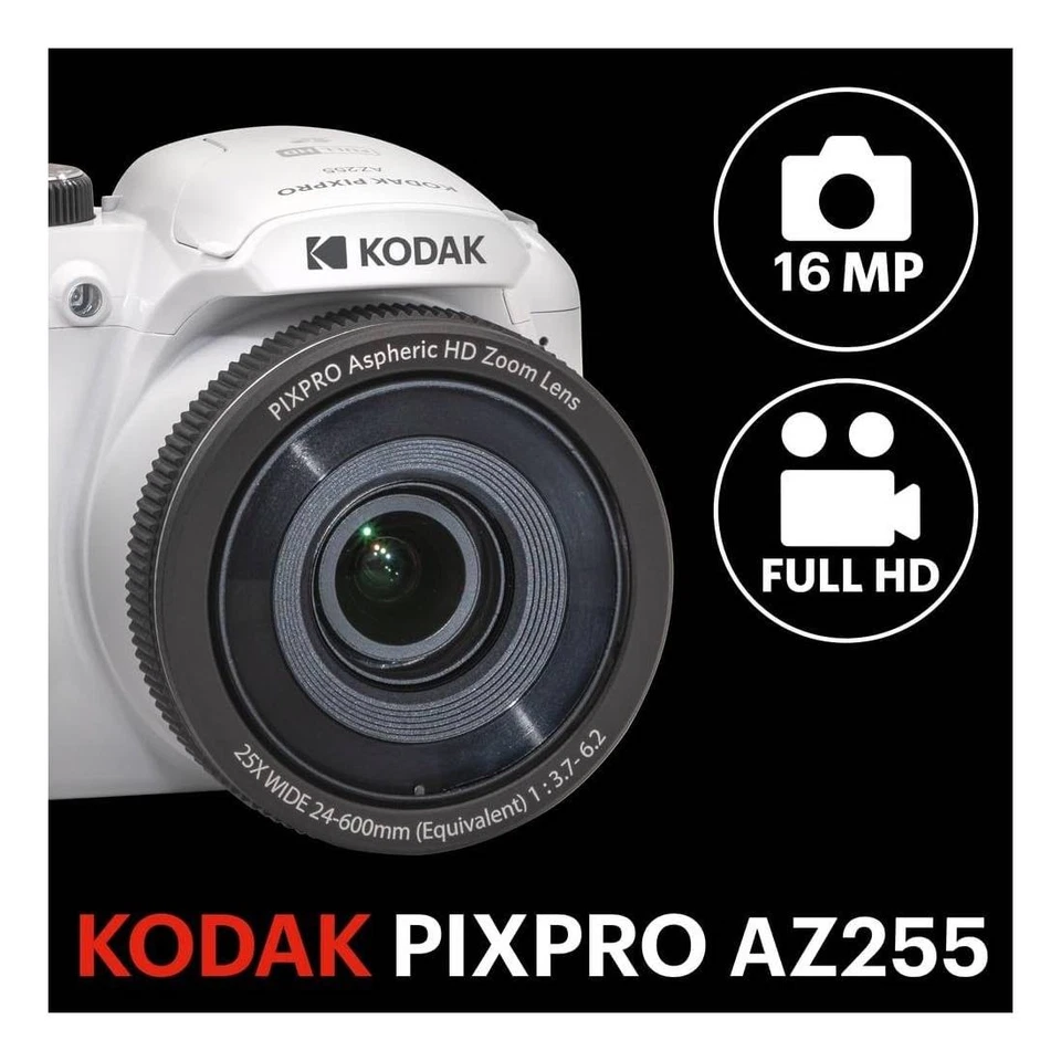 Kodak PIXPRO AZ255 Fotocamera bridge bianca - Bild 3 von 4
