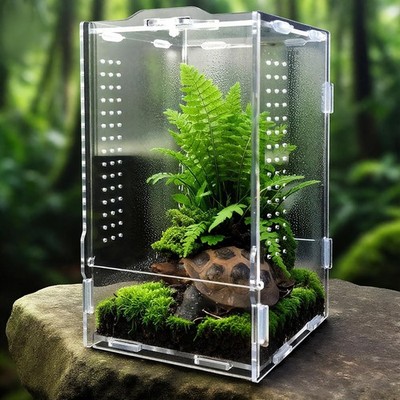 GTSEEMUU Springspinnengehege, Insektenterrarium, Insektenkäfig, 20 x 12 x 11... 
