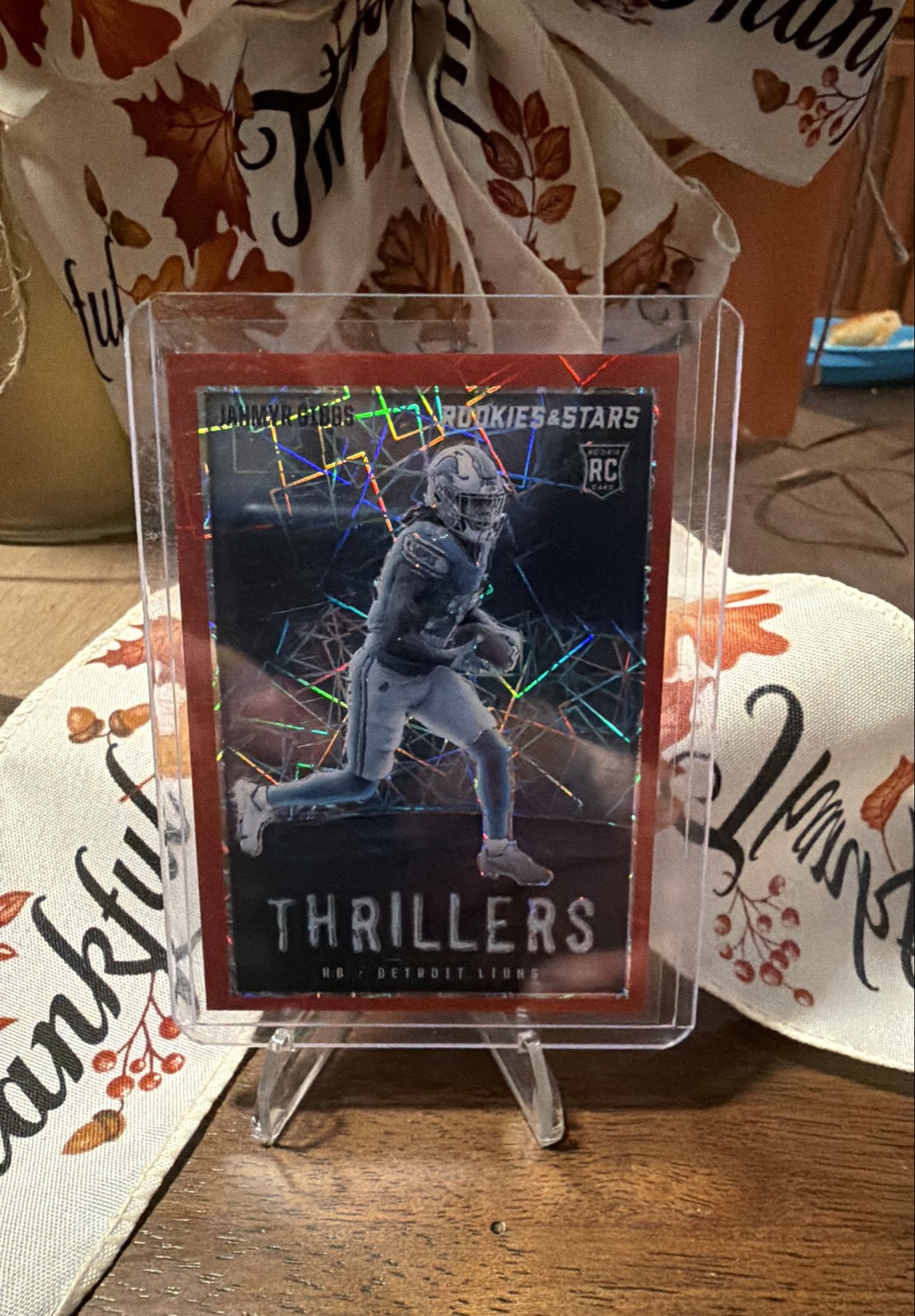 2023 Panini Rookies & Stars - Thrillers Jahmyr Gibbs #TH-11 Longevity Prizm (RC)