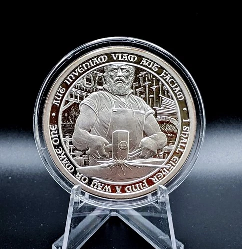 Destiny Series, The Blacksmith Proof  2oz 999 Silver Round Mint Condition Knight