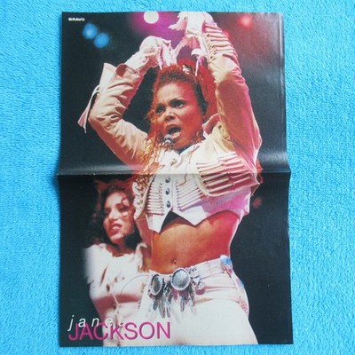 JANET JACKSON POSTER  BRAVO 2 Seiten 1990er Whoopi Goldberg Sister Act