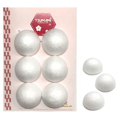 Tsumami Zaiku Craft Half-Round Styrofoam 35mm (6pcs) TP-19