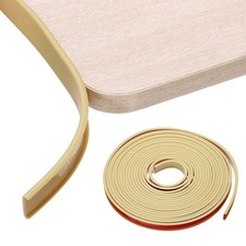 U-Shape Edge Banding, 23/32" x 26ft Self-Adhesive TPE Edge Protector, Khaki