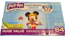 Huggies Pull Ups Cooling Sensation / Potty Train Diapers-Size 3T-4T 84 Ct-Mickey