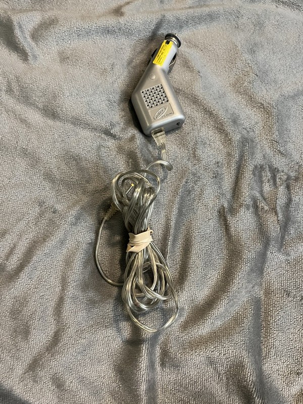 Vintage Intec Game Boy Advance SP SILVER Car Power Adaptor Replacement 2003