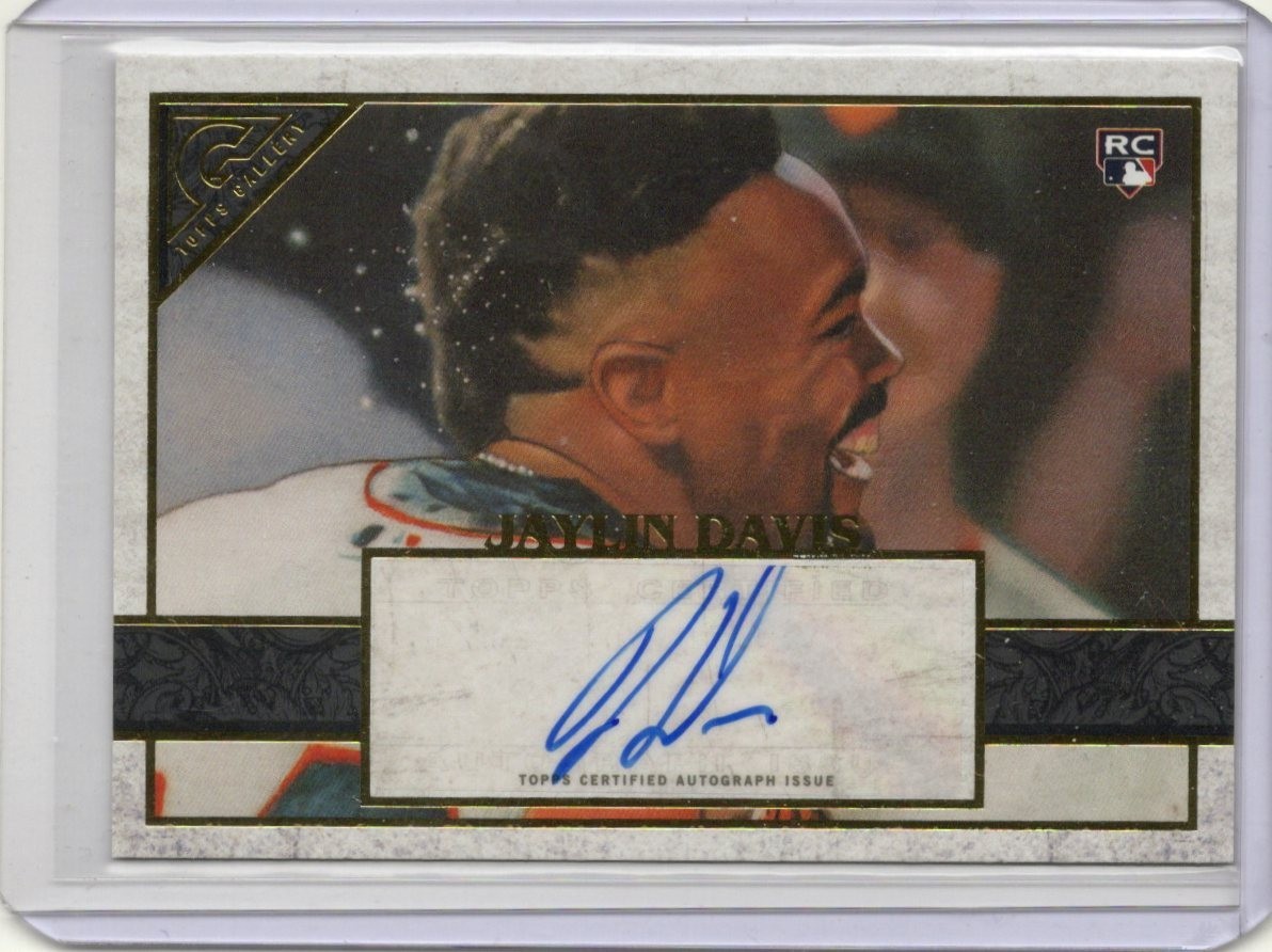2020 Topps Gallery Auto Jaylin Davis #57 Auto Rookie