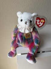 Ty Beanie Baby - APRIL the Birthday Bear 7.5 Inch with tag protector Babies