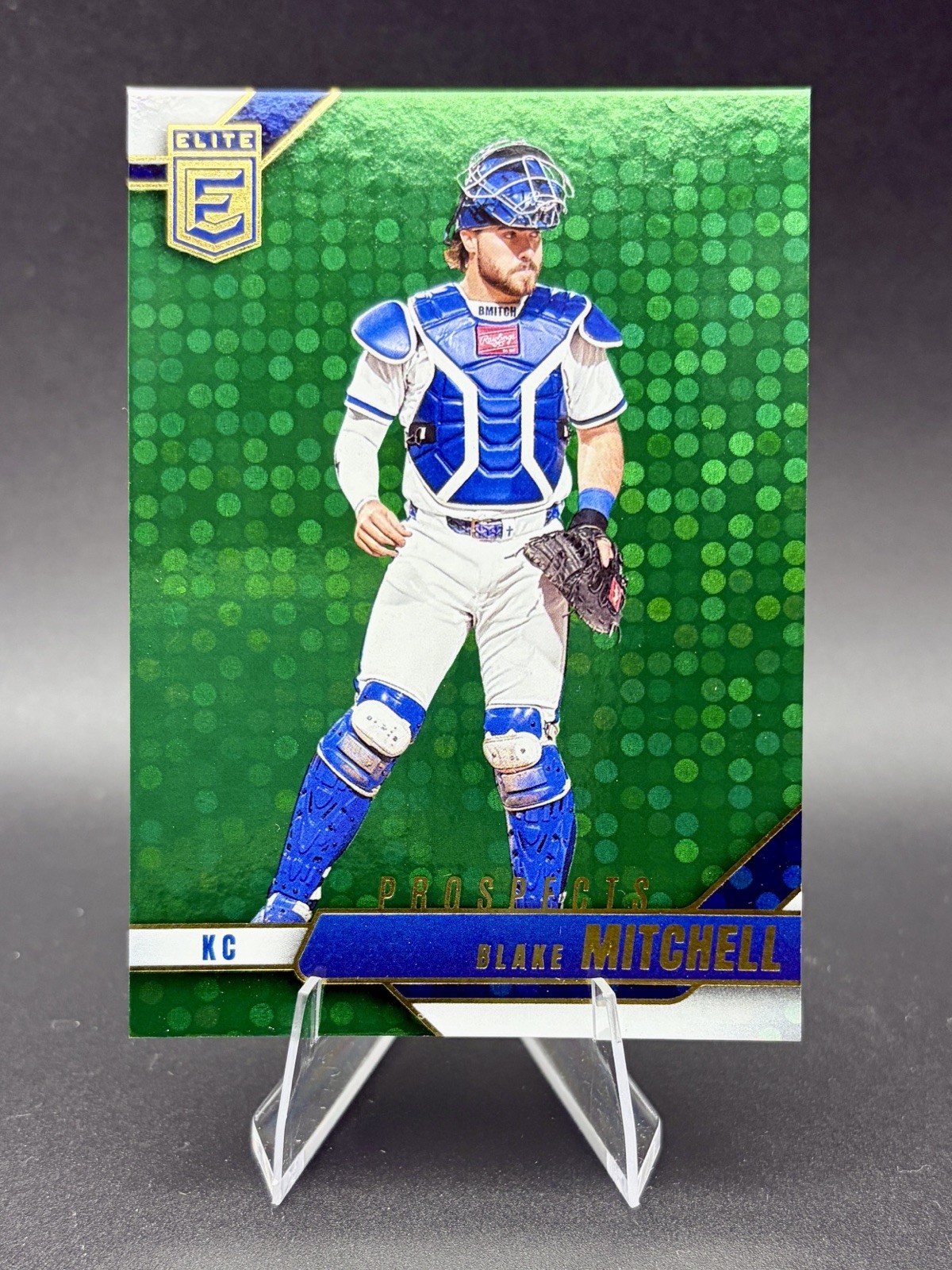 2026 Panini Donruss Elite Blake Mitchell #112 Green Disco Prospects KC Royals