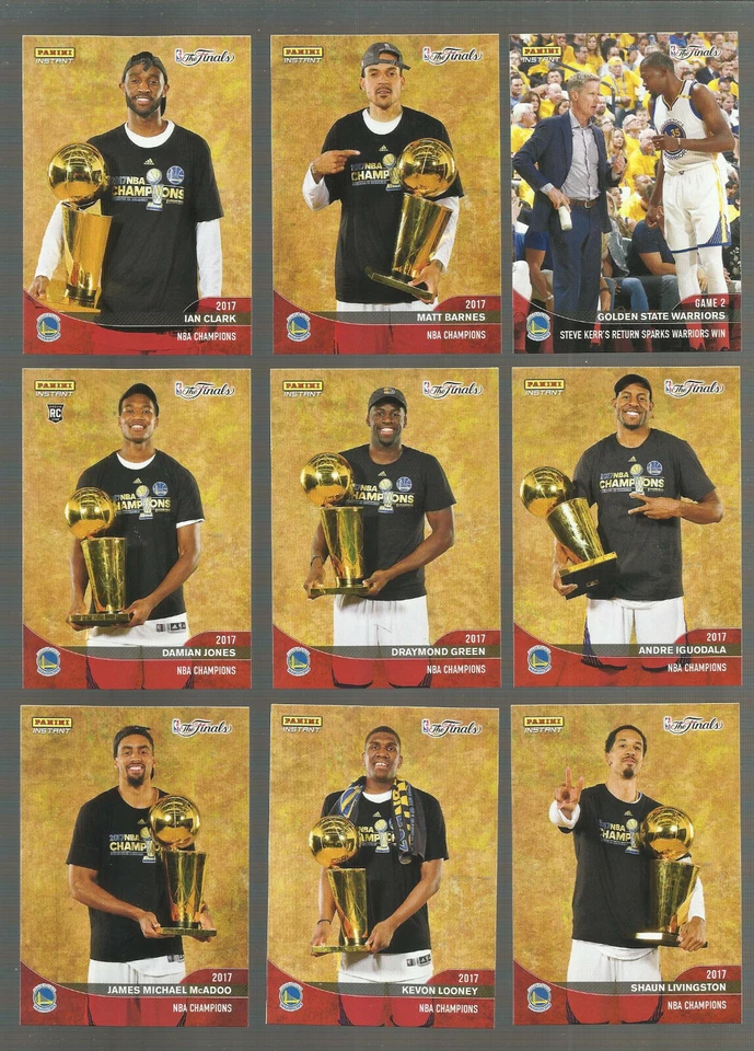 2016-17 Panini Instant - Golden State Warriors 2017 Finals Championship Red Set - Image 2 of 3