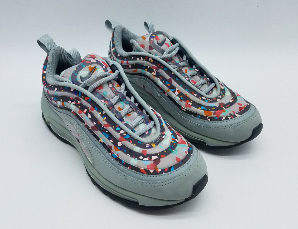 Nike Air Max 97 Ultra Premium Confetti Womens Running Shoes Size 7 Gray