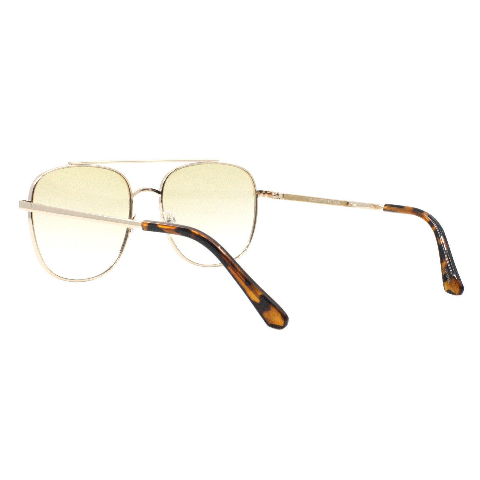 Double Bridge Pilot Sunglasses Oversized Fashion Shades UV400 Gradient Lens Eyewear