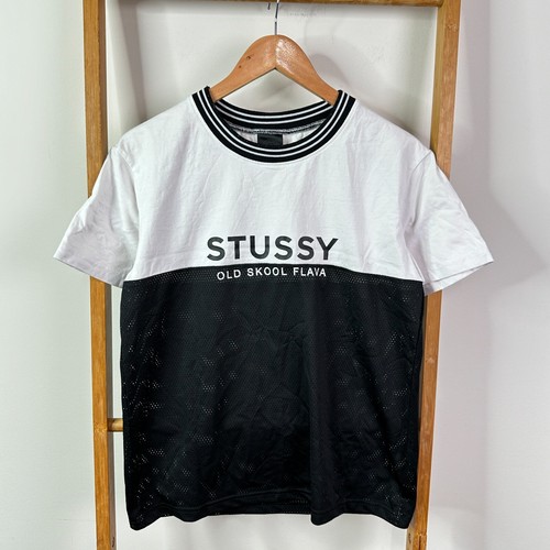 Stussy Shirt Womens 8 Black & White Short Sleeve