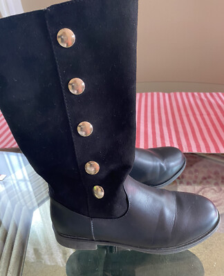 children's place black boots