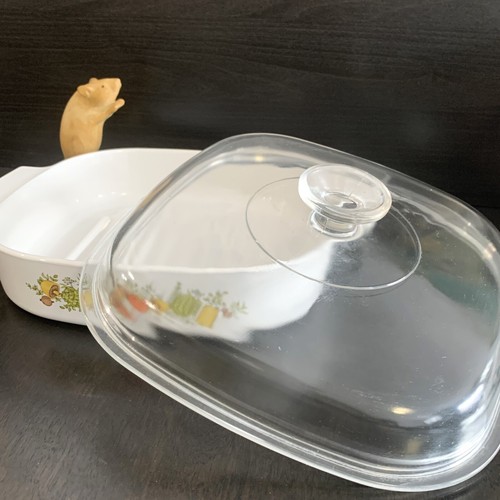 CORNING WARE Spice of Life M-10-GR-B Vintage 25.5cm (10") Cooker & Lid - NY USA - Picture 5 of 8