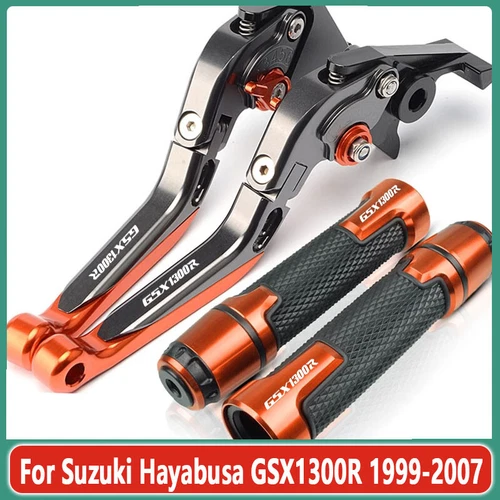 New For Suzuki Hayabusa GSX1300R 1999-2007 Brake Clutch Levers Handlebar Grips - Imagen 5 de 12