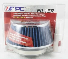 APC 151412 Blue Tapered Conical Tight Fit Washable Air Filter 3" 3.5" 4" Reducer