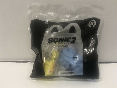 2022 McDonald's Happy Meal Toy Sonic The Hedgehog 2 - Toy #8 Super Sonic!! RARE
