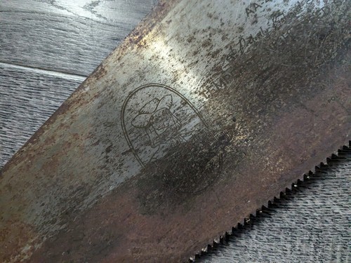 Pennsylvania Saw Corp. AA-4 Hand Saw 26" Long Blade Wood Handle - Picture 2 of 9