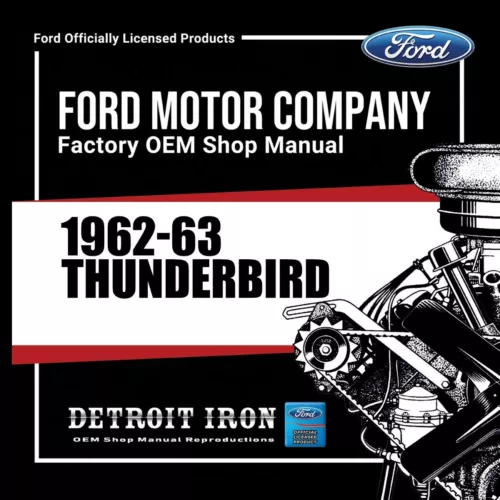 1962-1963 Thunderbird Shop Manual, Sales Literature & Parts Books Kit