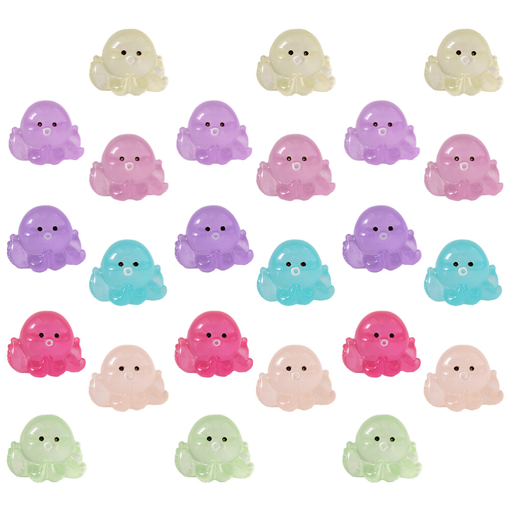 24Pcs Landscape Crafts Octopus Decor Display Decorate Home Friends