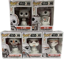 Funko Pop Star Wars Holiday 2022 Snowman Set of 5