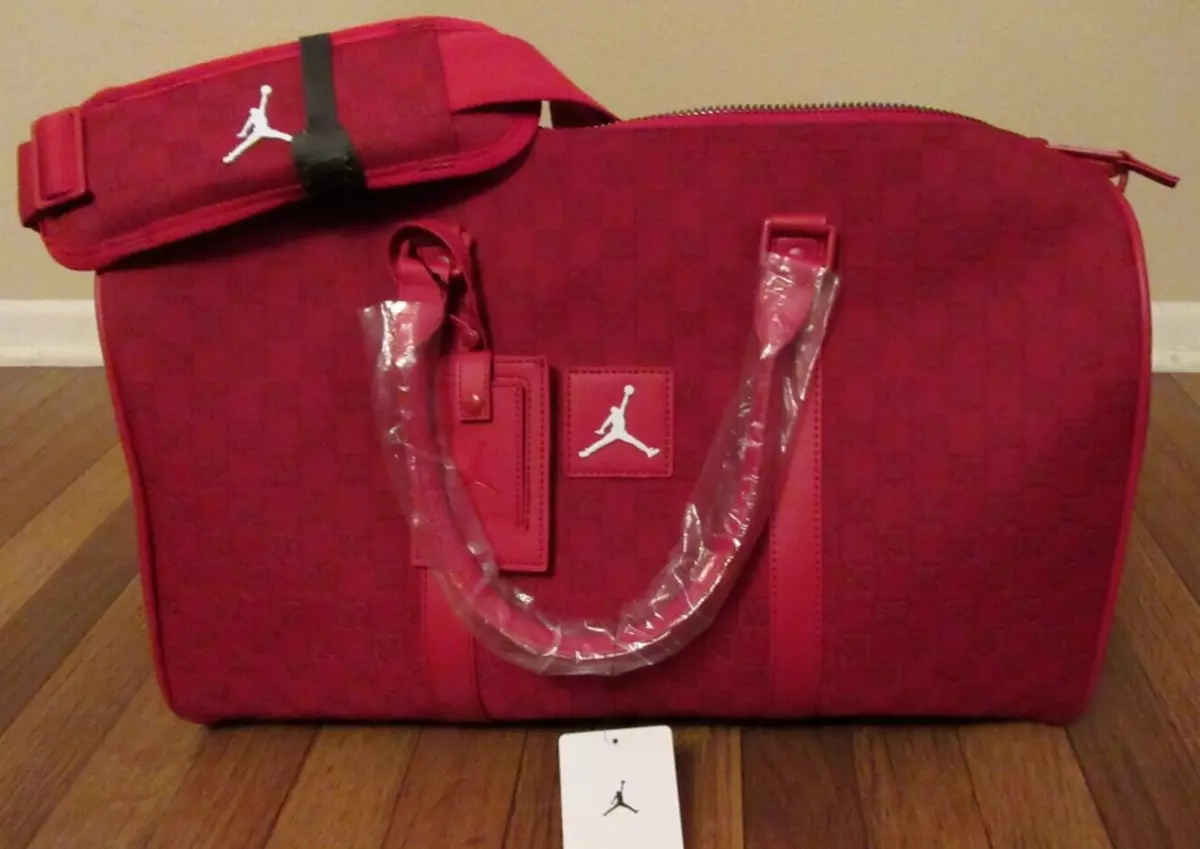 Jordan Monogram Crossbody Bag-Red