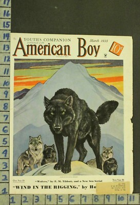 1935 ILLUS BRANSOM COVER ANIMAL WOLF DOG ALASKA WILDLIFE BIOLOGY