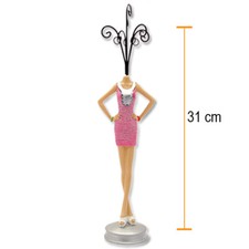 Schmuckpuppe Schmuckständer Ohrringhalter Schmuckhalter Kettenständer 31cm