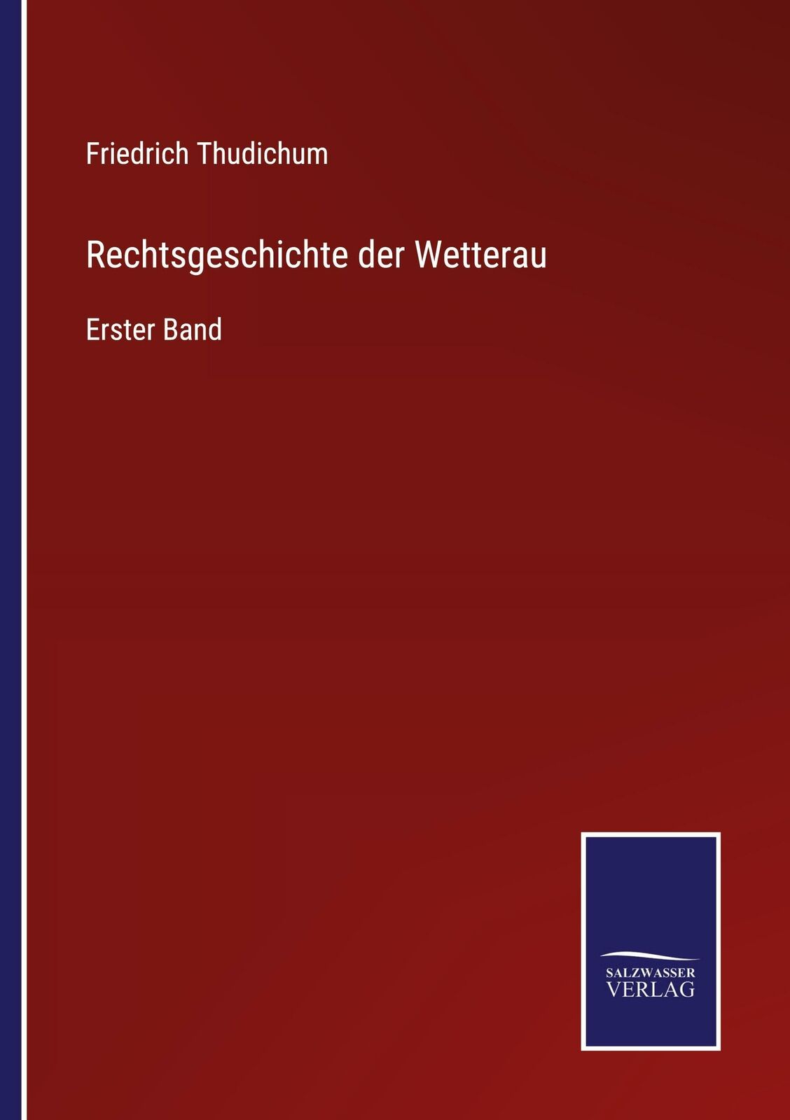 Thumbnail - Rechtsgeschichte Der Wetterau | Buch | 9783752538847