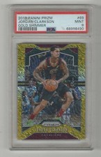 JORDAN CLARKSON 2019-20 PANINI PRIZM GOLD SHIMMER #/10 01/10  PSA 9 🔥🔥