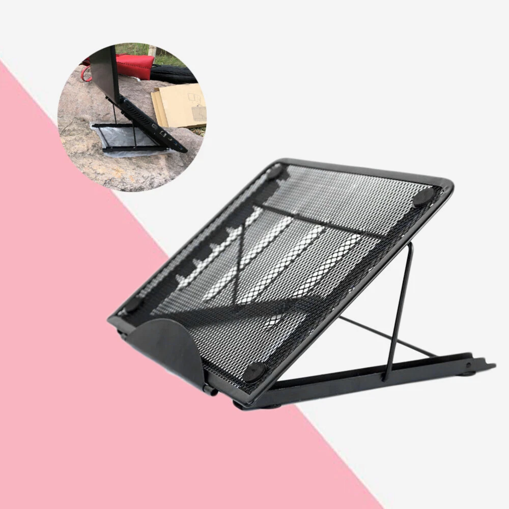 Adjustable Laptop Stand for Bed with Tablet Mount Floor Holder  