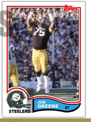 1982 STCC #402 Topps Mean Joe Greene Pittsburgh Steelers Custom